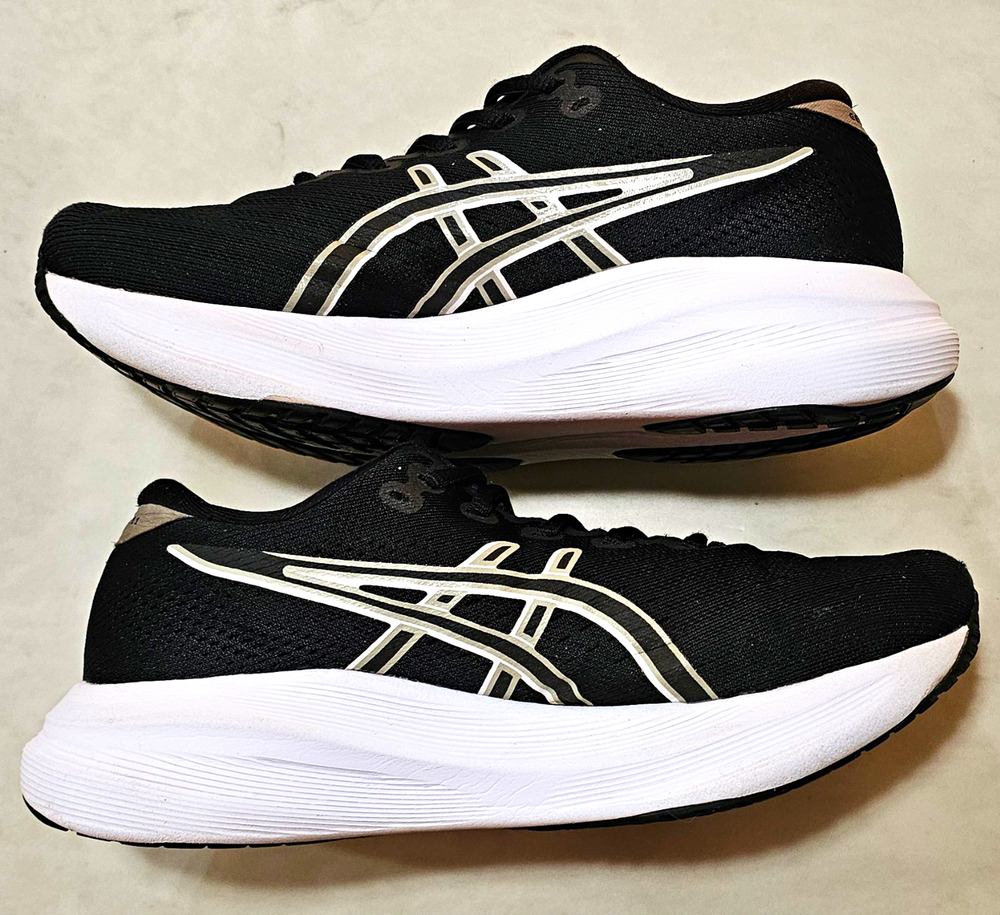 ASICS Gel Excite 11 Men's Black/White Wide Running Sneakers Low Top Us 8